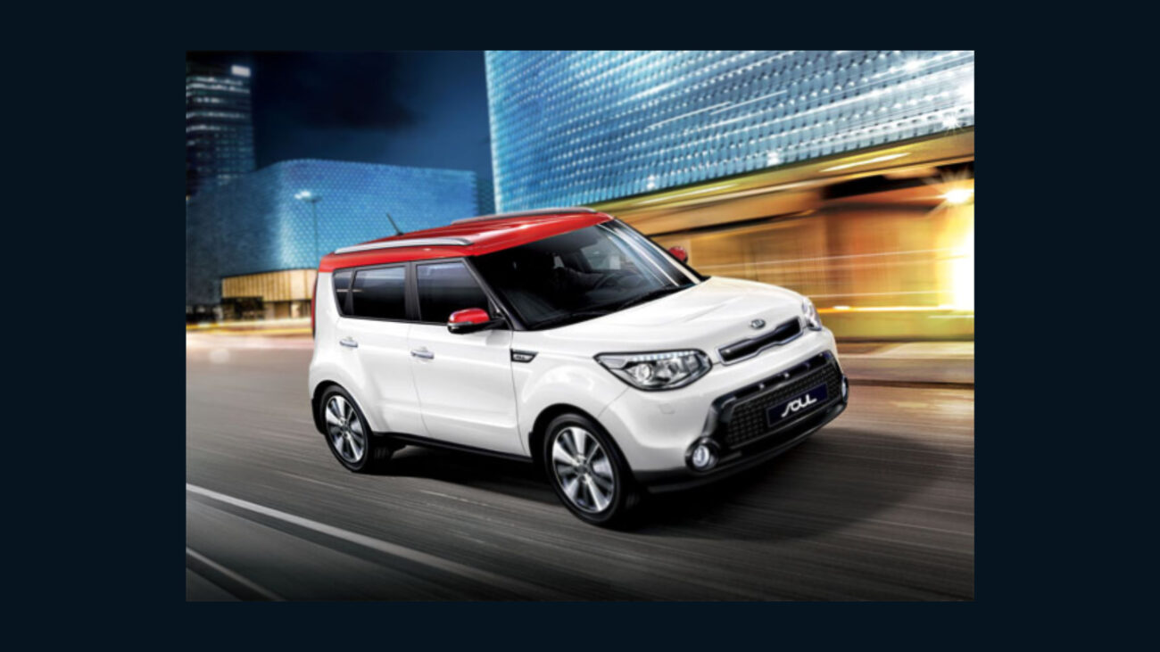 Kia Soul on a highway