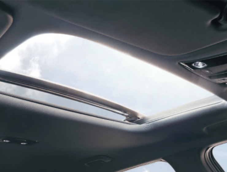 Wide sunroof