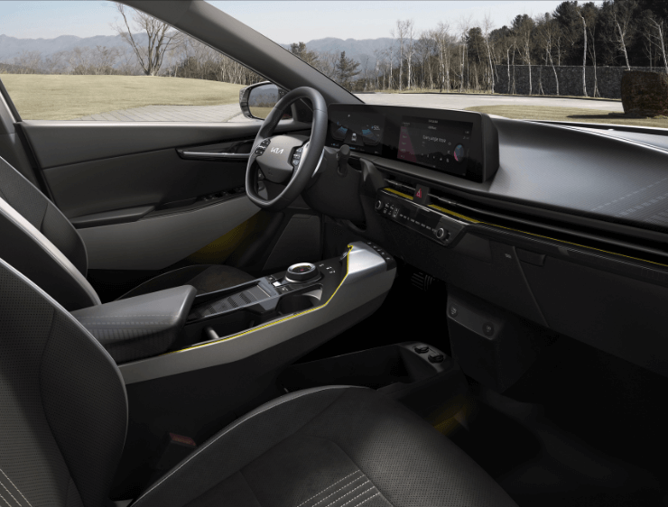 Interior of KIA EV6 electric SUV