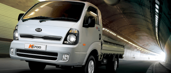 Kia K2700 Commercial vehicle in a tunnel